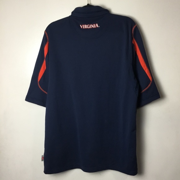 University of Virginia Nike blue short sleeve polo shirt. Large - Picture 6 of 6